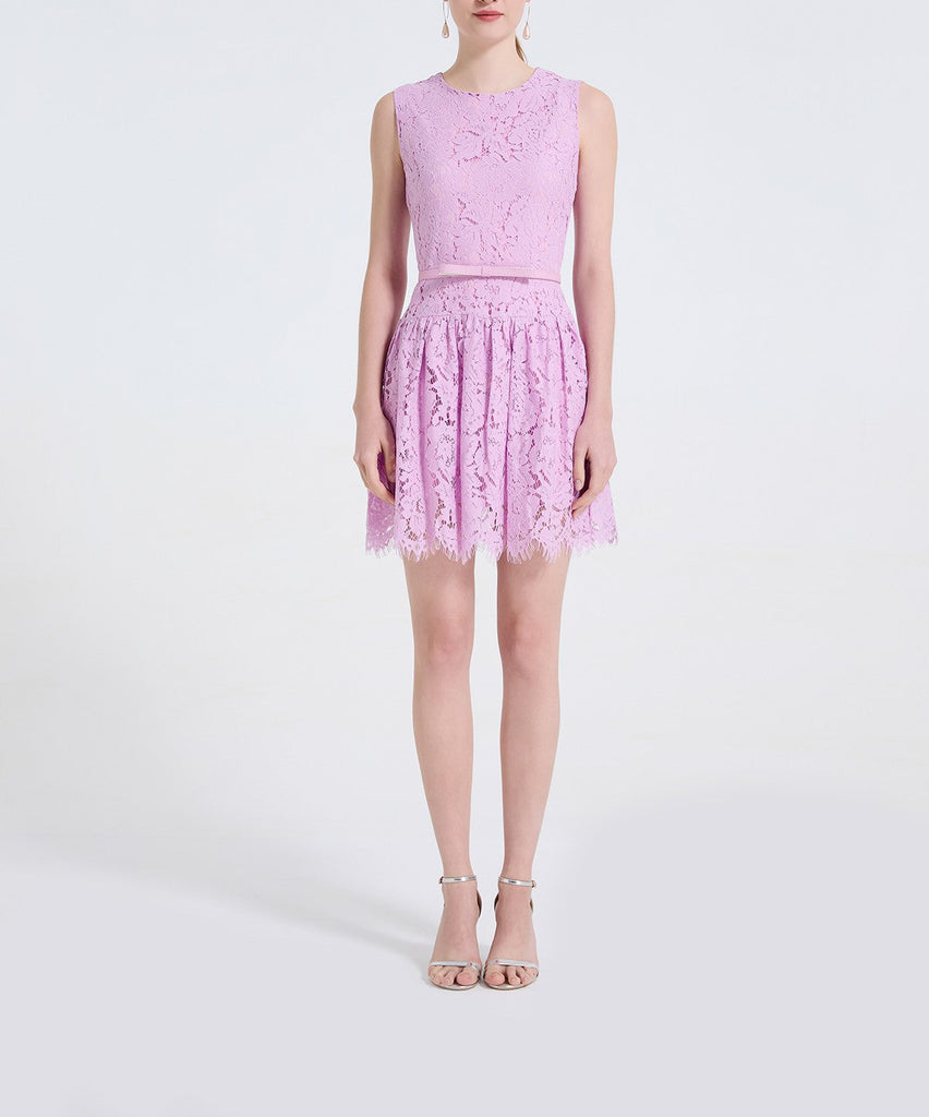 Women Lace Fitted Short Elegant Short Dress