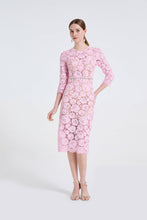 Load image into Gallery viewer, Women Lace Fishbone Beaded Dress A Fitted And Hourglass Shaped Dress