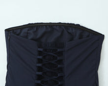 Load image into Gallery viewer, French Elegant Retro Vacation Elegant Sexy Tube Top Lace up Waist Controlled Slimming Dress
