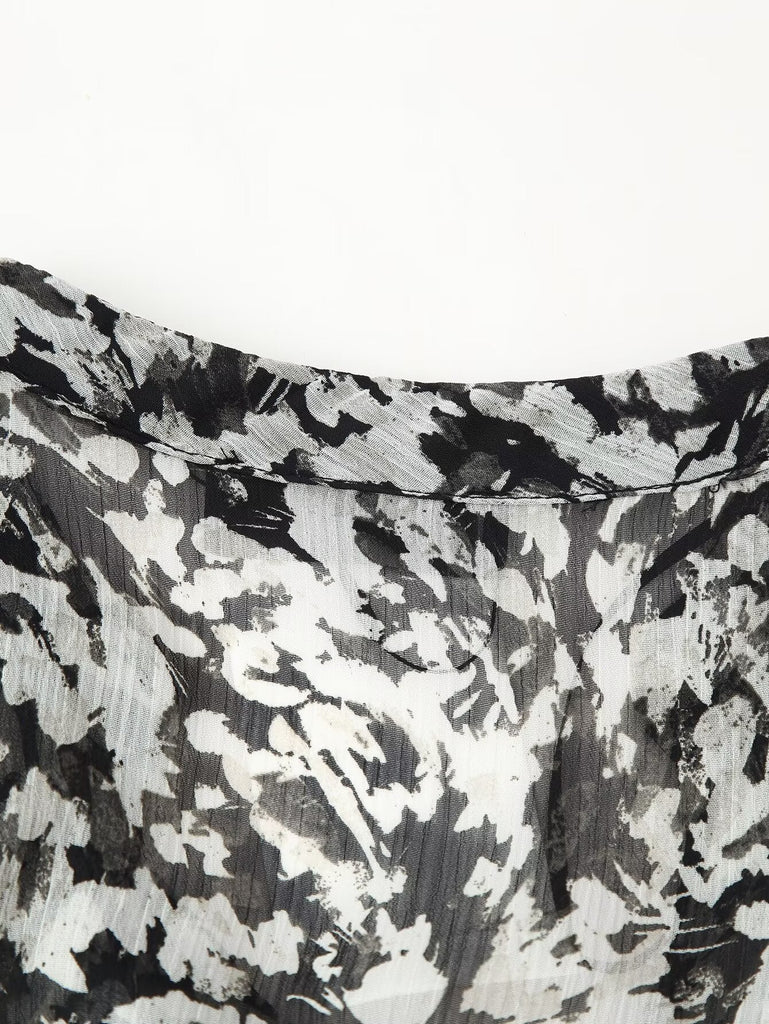 Women Clothing Western with Belt Printed Mini Dress