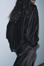 Load image into Gallery viewer, Women Clothing Winter Shirt Loose Bow Decoration Drape Shirt