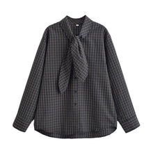 Load image into Gallery viewer, Women Clothing Cotton Scarf Plaid Shirt