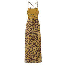 Load image into Gallery viewer, Women Clothing All Match Classic Printing Lace up Backless Dress