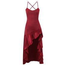 Load image into Gallery viewer, Women Clothing Fashionable Western Irregular Asymmetric Sexy Split Dress