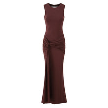Load image into Gallery viewer, Slim Fit Standard Pleating Twisted Sleeveless Dress Women Summer Elegant Backless Tight Waist Sexy Maxi Dress