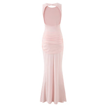 Load image into Gallery viewer, Slim Fit Standard Pleating Twisted Sleeveless Dress Women Summer Elegant Backless Tight Waist Sexy Maxi Dress