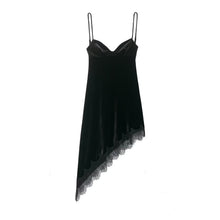 Load image into Gallery viewer, Women Clothing Simple Velvet Lace Midi Dress