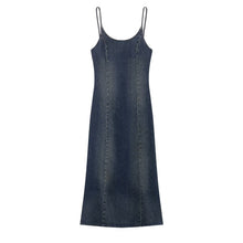 Load image into Gallery viewer, Women Clothing Summer Elegance Denim Midi Strap Dress
