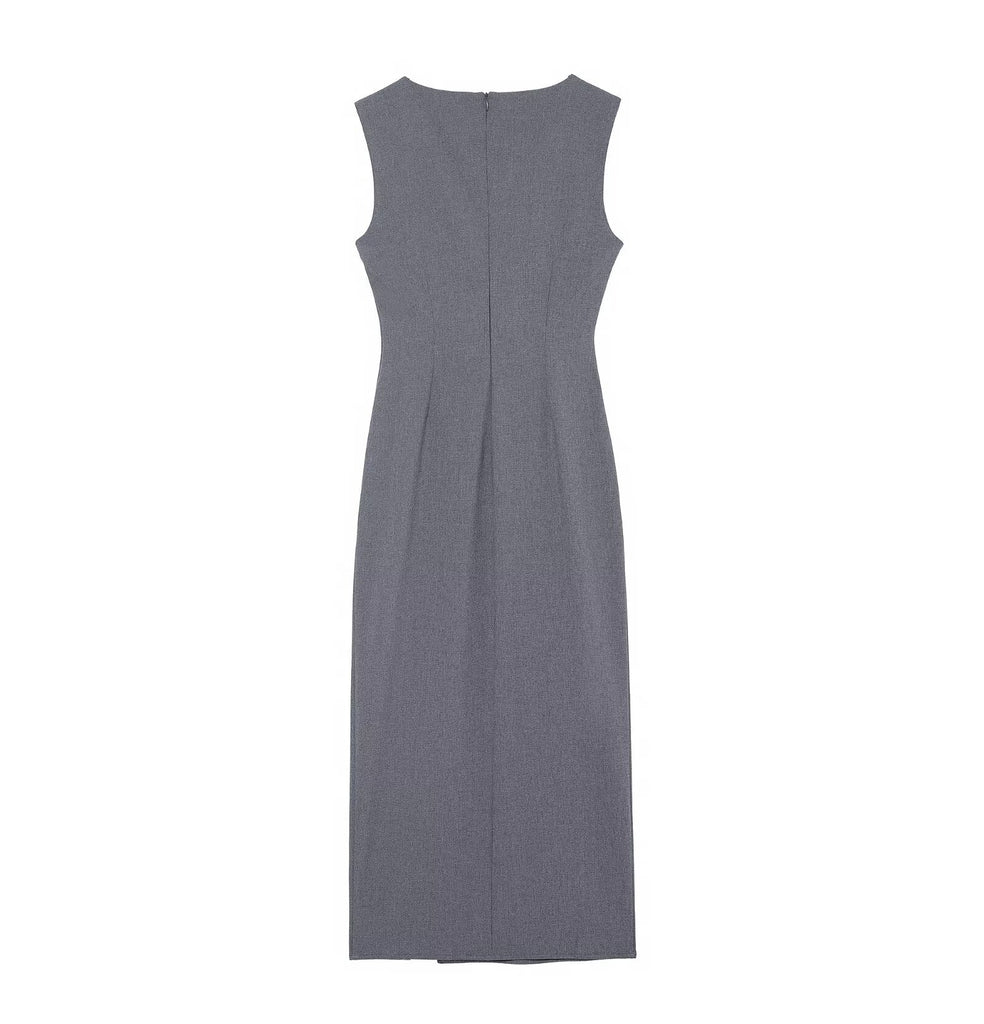 Women Clothing Slim Fit Midi Dress