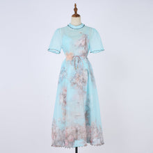 Load image into Gallery viewer, Women Short Sleeved Loose Fitting Dress Set