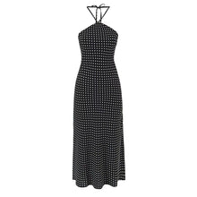 Load image into Gallery viewer, Women Clothing French Vacation Polka Dot Backless Sexy Halter Cami Dress