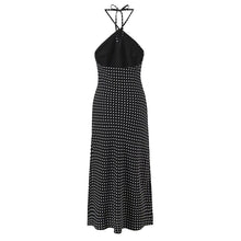 Load image into Gallery viewer, Women Clothing French Vacation Polka Dot Backless Sexy Halter Cami Dress