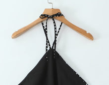 Load image into Gallery viewer, Women Clothing French Vacation Polka Dot Backless Sexy Halter Cami Dress