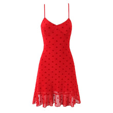 Load image into Gallery viewer, Women All Match Low Collar Lovely Polka Dot Mini Strap Dress