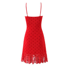 Load image into Gallery viewer, Women All Match Low Collar Lovely Polka Dot Mini Strap Dress