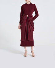 Load image into Gallery viewer, Women High Waisted Pleated And Figure Hugging Dress
