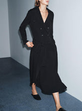 Load image into Gallery viewer, Autumn Winter Women Clothing Waist Controlled Western Trench Coat Dress Women