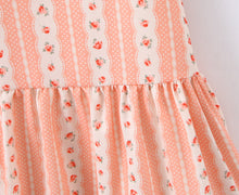 Load image into Gallery viewer, French Girlish Fresh Sweet Lace Strap Printing Slim Fit Short Dress