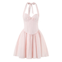 Load image into Gallery viewer, Women Clothing Boning Corset Steel Bracket Halter Mesh Camisole Dress