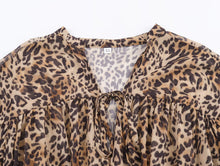 Load image into Gallery viewer, Women Clothing Animal Print Laminated Decoration Dress