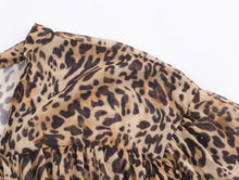 Load image into Gallery viewer, Women Clothing Animal Print Laminated Decoration Dress