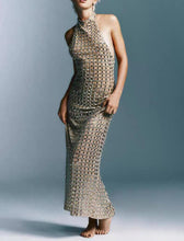 Load image into Gallery viewer, Women Clothing Winter Mesh Halter Dress