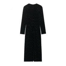 Load image into Gallery viewer, Women Clothing Autumn Bright Beaded Velvet Midi Dress