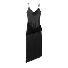 Load image into Gallery viewer, Winter Women Sexy Tassel Stitching Dress