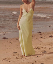 Load image into Gallery viewer, Autumn Silk Satin Texture Midi Skirt Dress