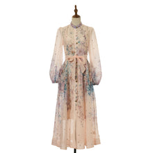 Load image into Gallery viewer, Women Printed Diamond Long Dress Two Piece Sets