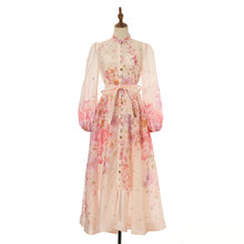 Load image into Gallery viewer, Women Printed Diamond Long Dress Two Piece Sets