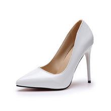 Load image into Gallery viewer, Women's Pointed-Toe High Heels | PU Leather Stiletto Pumps