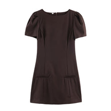 Load image into Gallery viewer, Graceful Fashionable Women Pleated Pocket Short Dress