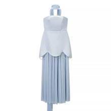 Load image into Gallery viewer, Women Clothing Winter Sexy Backless Sleeveless Solid Color Tube Top Mesh Stitching Dress