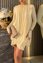 Load image into Gallery viewer, Women Clothing Winter Stylish Graceful Simple Cape Pleated Loose Dress