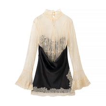 Load image into Gallery viewer, Women Clothing Product Lace Lined Black Camisole Dress