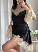 Load image into Gallery viewer, Women Clothing Product Lace Lined Black Camisole Dress
