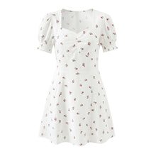 Load image into Gallery viewer, Autumn Women Clothing Waist Controlled Fashionable Sweet Puff Sleeve Dress Women
