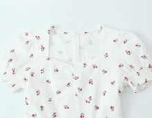 Load image into Gallery viewer, Autumn Women Clothing Waist Controlled Fashionable Sweet Puff Sleeve Dress Women