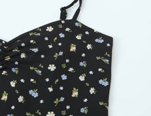 Load image into Gallery viewer, Spring French Floral Printed Waist Controlled Slimming All Matching Long Strap Dress