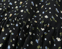 Load image into Gallery viewer, Spring French Floral Printed Waist Controlled Slimming All Matching Long Strap Dress