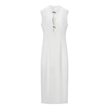 Load image into Gallery viewer, Autumn Winter Sexy Sexy Solid Color Slim Sleeveless Hollow Out Cutout Dress