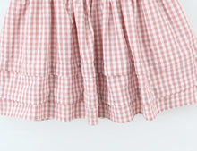 Load image into Gallery viewer, Women Clothing Spring Sweet Youthful Short Slim Plaid Waist Tight A line Dress