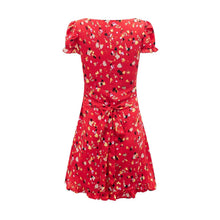 Load image into Gallery viewer, Winter Sexy Holiday Casual V neck off Shoulder Lace up Waist Controlled Dress
