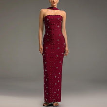 Load image into Gallery viewer, Women Wear Elegant Rhinestone Sheath Tube Top Dress
