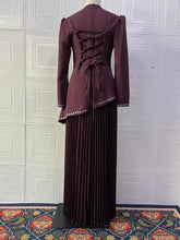 Load image into Gallery viewer, Fall Solid Color Rhinestone French Dress Twet