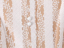 Load image into Gallery viewer, Winter Pure Wind Sleeveless round Neck Sexy Backless Lace Patchwork Waist Slimming Dress