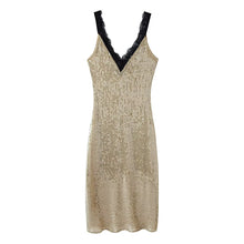Load image into Gallery viewer, Women Clothing Top Beads Decoration Lace Dress