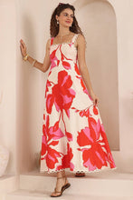 Load image into Gallery viewer, Summer Dress Printed High Waist French Elegant Strap Dress Women