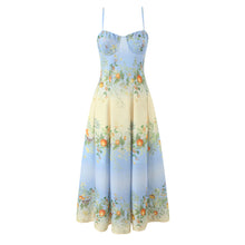 Load image into Gallery viewer, Vacation Positioning Printed Dress Sexy Backless Slim Fit Strap Tube Top Dress
